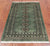 Green 2' 7" X 4' 1" Silky Bokhara Hand Knotted Wool Rug - Q24409