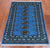 Blue 2' 7" X 3' 11" Silky Bokhara Handmade Wool Rug - Q24411