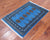 Blue 2' 7" X 3' 11" Silky Bokhara Hand Knotted Wool Rug - Q24415