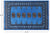 Blue 2' 7" X 3' 11" Silky Bokhara Hand Knotted Wool Rug - Q24415