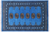 Blue 2' 7" X 3' 11" Silky Bokhara Hand Knotted Wool Rug - Q24415