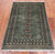 Green 2' 7" X 4' 1" Silky Bokhara Handmade Wool Rug - Q24417