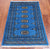 Blue 2' 6" X 4' 1" Silky Bokhara Hand-Knotted Wool Rug - Q24419