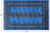 Blue 2' 7" X 3' 11" Silky Bokhara Hand-Knotted Wool Rug - Q24422