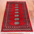 Red 2' 6" X 4' 2" Silky Bokhara Hand Knotted Wool Rug - Q24423