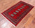 Red 2' 6" X 4' 2" Silky Bokhara Hand Knotted Wool Rug - Q24423