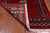 Red 2' 6" X 4' 2" Silky Bokhara Hand Knotted Wool Rug - Q24423