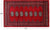 Red 2' 6" X 4' 2" Silky Bokhara Hand Knotted Wool Rug - Q24423