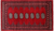 Red 2' 6" X 4' 2" Silky Bokhara Hand Knotted Wool Rug - Q24423