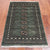 Green 2' 6" X 4' 0" Silky Bokhara Handmade Wool Rug - Q24427