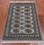 Grey 2' 7" X 4' 1" Silky Bokhara Hand Knotted Wool Rug - Q24429