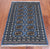 Blue 2' 7" X 4' 2" Silky Bokhara Hand-Knotted Wool Rug - Q24430