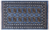 Blue 2' 7" X 4' 2" Silky Bokhara Hand-Knotted Wool Rug - Q24430
