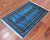 Blue 2' 7" X 3' 11" Silky Bokhara Hand Knotted Wool Rug - Q24432