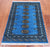 Blue 2' 5" X 3' 11" Silky Bokhara Handmade Wool Rug - Q24436