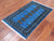 Blue 2' 5" X 3' 11" Silky Bokhara Handmade Wool Rug - Q24436