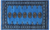Blue 2' 5" X 3' 11" Silky Bokhara Handmade Wool Rug - Q24436