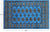Blue 3' 1" X 5' 0" Silky Bokhara Handmade Wool Rug - Q24440