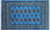 Blue 3' 1" X 5' 0" Silky Bokhara Handmade Wool Rug - Q24440