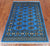 Blue 3' 1" X 5' 0" Silky Bokhara Handmade Wool Rug - Q24440
