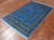Blue 3' 1" X 5' 0" Silky Bokhara Handmade Wool Rug - Q24440