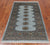 Grey 3' 1" X 5' 4" Silky Bokhara Handmade Wool Rug - Q24444