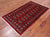Red 3' 1" X 5' 4" Silky Bokhara Hand Knotted Wool Rug - Q24445