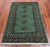 Green 2' 11" X 5' 0" Silky Bokhara Handmade Wool Rug - Q24451