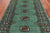 Green 2' 11" X 5' 0" Silky Bokhara Handmade Wool Rug - Q24451