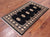 Black 3' 0" X 5' 0" Silky Bokhara Handmade Wool Rug - Q24452