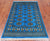 Blue 2' 11" X 4' 10" Silky Bokhara Handmade Wool Rug - Q24454