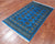 Blue 2' 11" X 4' 10" Silky Bokhara Handmade Wool Rug - Q24454