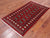 Red 3' 1" X 5' 5" Silky Bokhara Handmade Wool Rug - Q24458