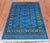 Blue 3' 1" X 4' 10" Silky Bokhara Hand Knotted Wool Rug - Q24461