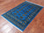 Blue 3' 1" X 4' 10" Silky Bokhara Hand Knotted Wool Rug - Q24461