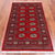Red 3' 0" X 5' 3" Silky Bokhara Hand Knotted Wool Rug - Q24462