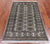 Grey 3' 1" X 5' 1" Silky Bokhara Handmade Wool Rug - Q24466
