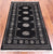 Black 2' 11" X 5' 5" Silky Bokhara Hand Knotted Wool Rug - Q24467