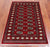 Red 3' 1" X 5' 2" Silky Bokhara Hand Knotted Wool Rug - Q24473