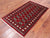 Red 3' 1" X 5' 2" Silky Bokhara Hand Knotted Wool Rug - Q24473