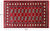 Red 3' 1" X 5' 2" Silky Bokhara Hand Knotted Wool Rug - Q24473
