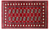 Red 3' 1" X 5' 2" Silky Bokhara Hand Knotted Wool Rug - Q24473