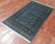 Blue 3' 1" X 4' 11" Silky Bokhara Handmade Wool Rug - Q24478