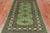 Green 3' 0" X 4' 11" Silky Bokhara Hand Knotted Wool Rug - Q24479
