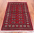 Red 3' 0" X 4' 10" Silky Bokhara Hand Knotted Wool Rug - Q24480