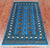 Blue 3' 0" X 5' 6" Silky Bokhara Handmade Wool Runner Rug - Q24482