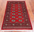 Red 3' 0" X 5' 1" Silky Bokhara Hand-Knotted Wool Rug - Q24487