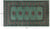 Green 3' 0" X 5' 2" Silky Bokhara Hand-Knotted Wool Rug - Q24488