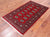 Red 3' 1" X 5' 2" Silky Bokhara Handmade Wool Rug - Q24493