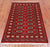 Red 3' 0" X 5' 0" Silky Bokhara Hand-Knotted Wool Rug - Q24495
